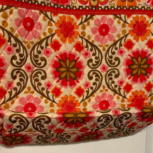 Vera Bradley Folkloric print large tote purse shoulder bag - Picture 6 of 9